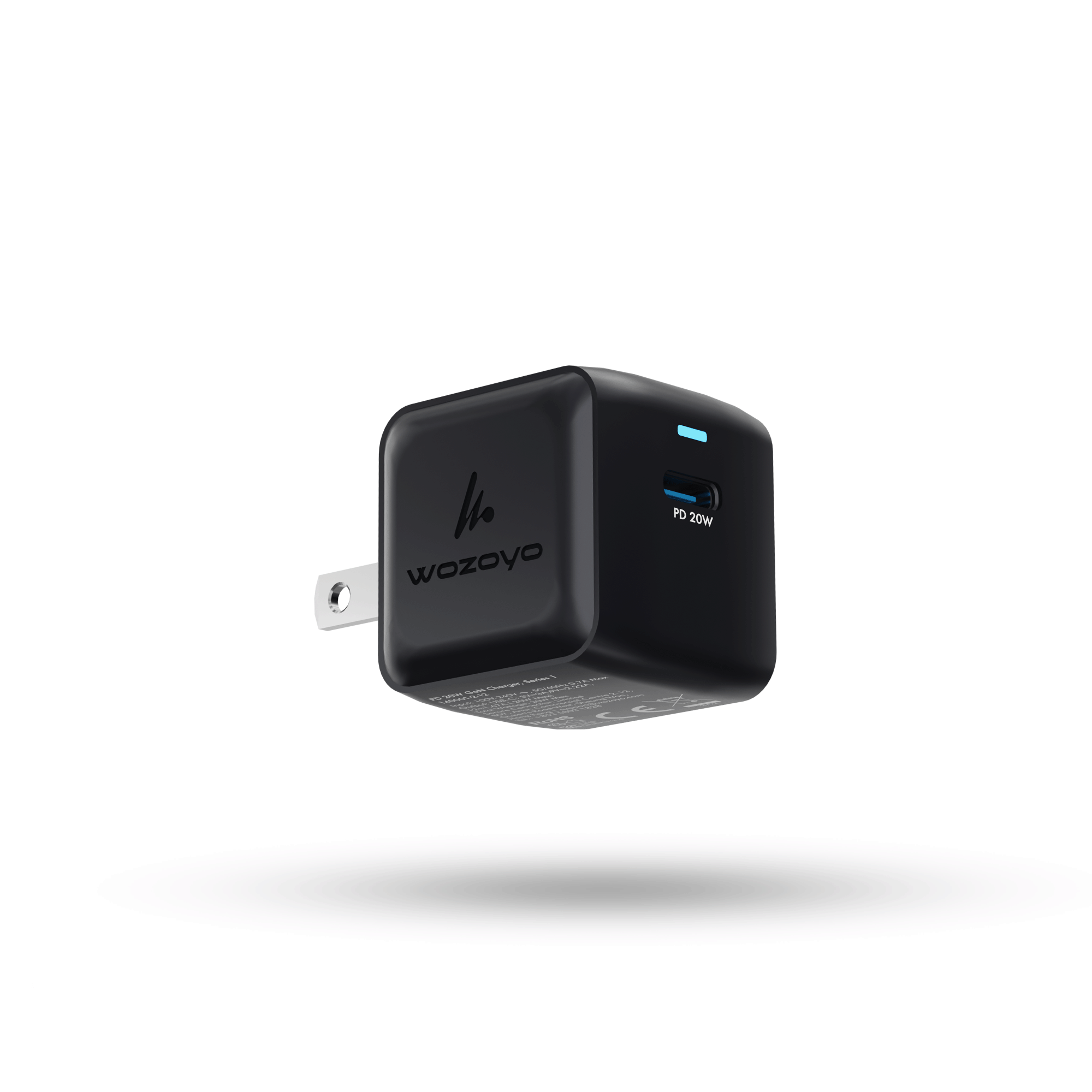 PD 20W GaN Charger, Black, Series 1