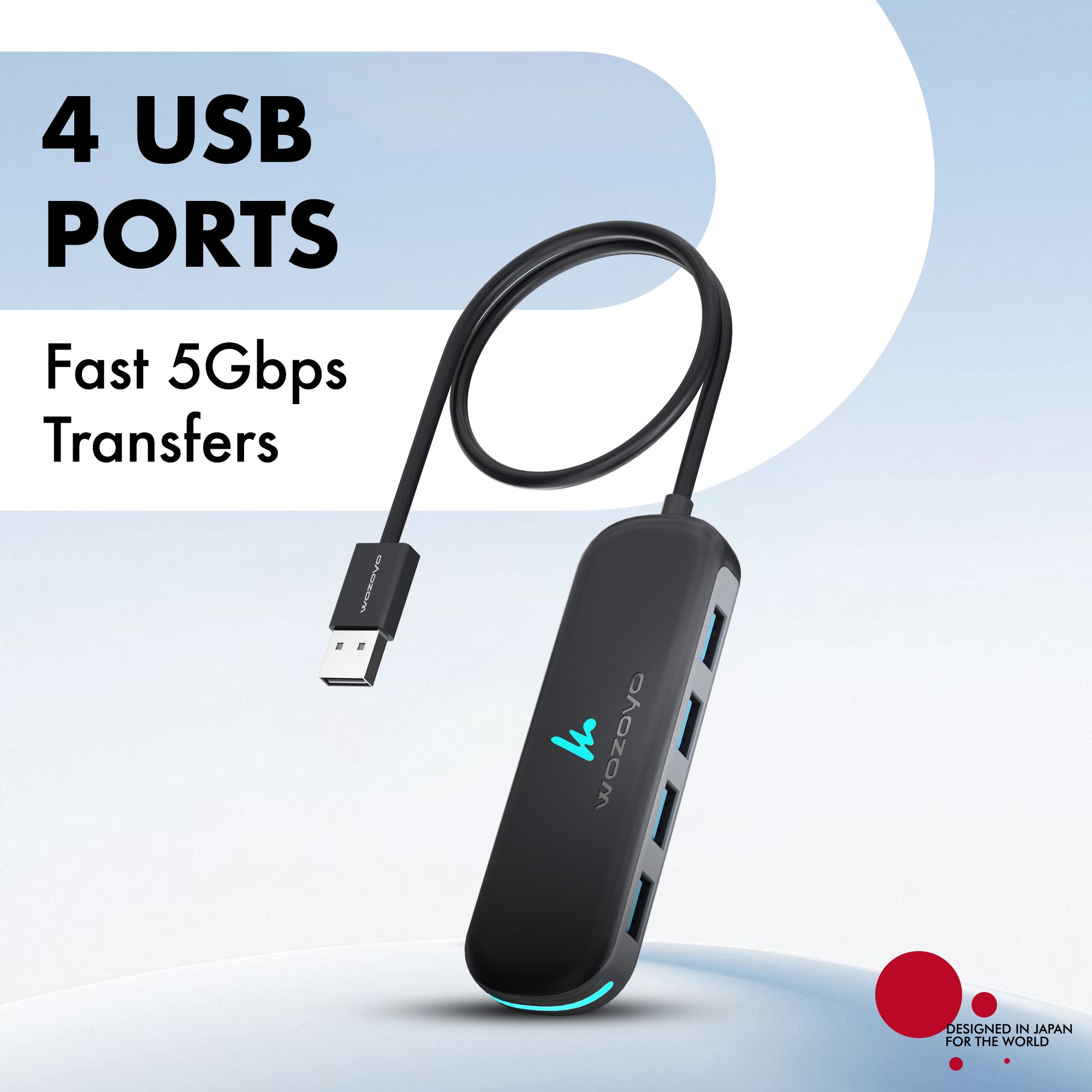 USB to 4 Port USB 3.2 Hub, Series 1