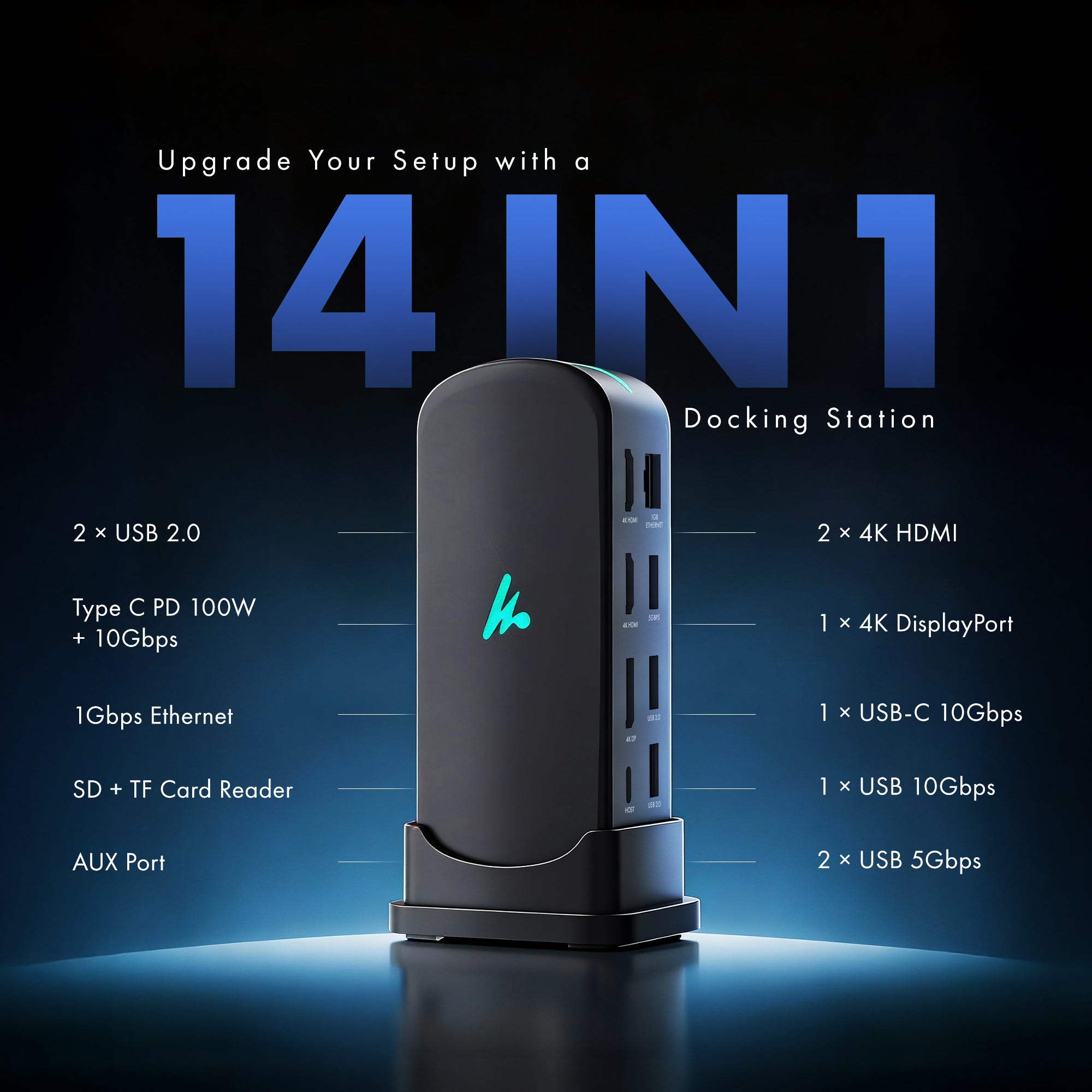 Type C 14 in 1 Docking Station, Series 1