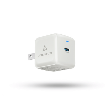 PD 30W GaN Charger, White, Series 1