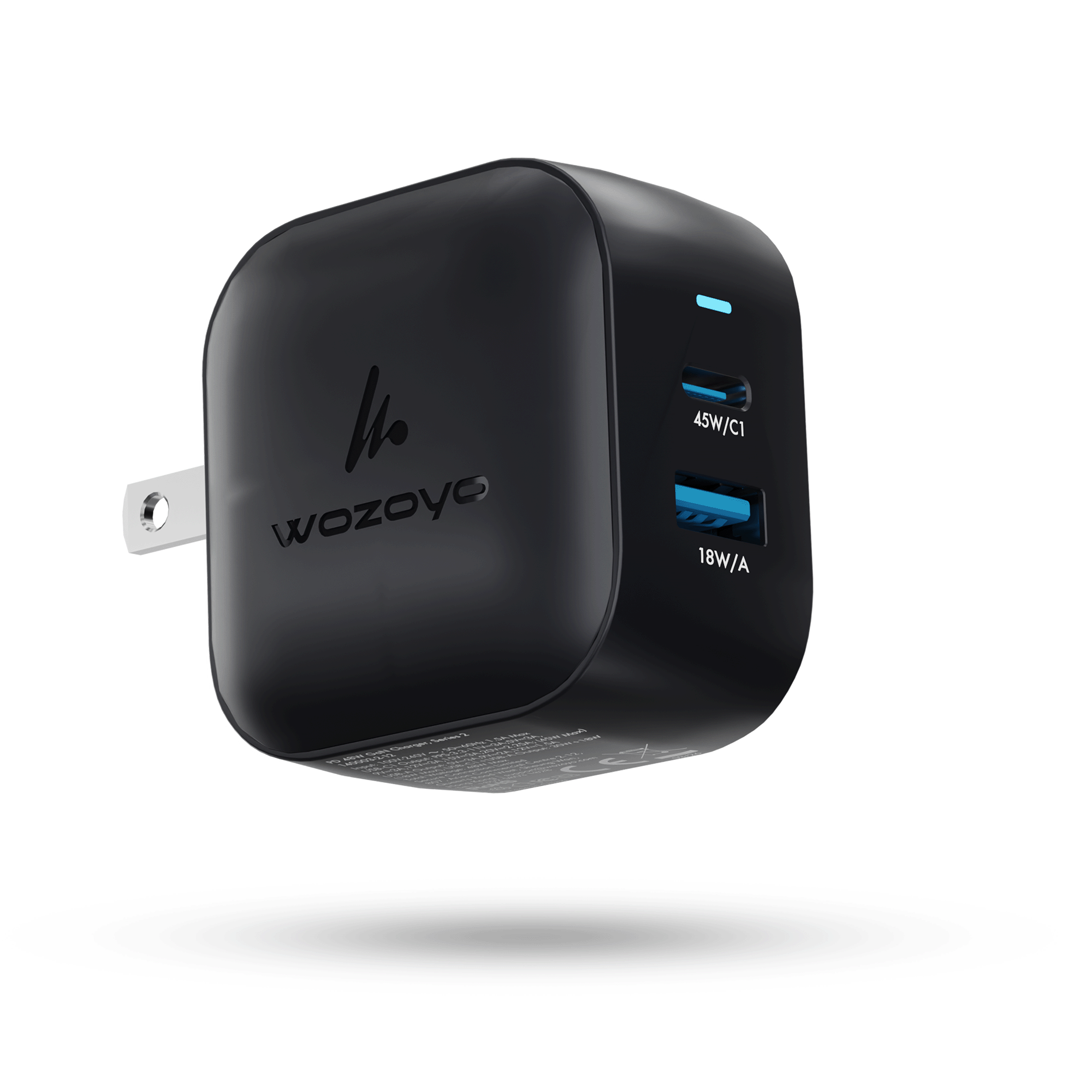 PD 48W GaN Charger, Black, Series 2