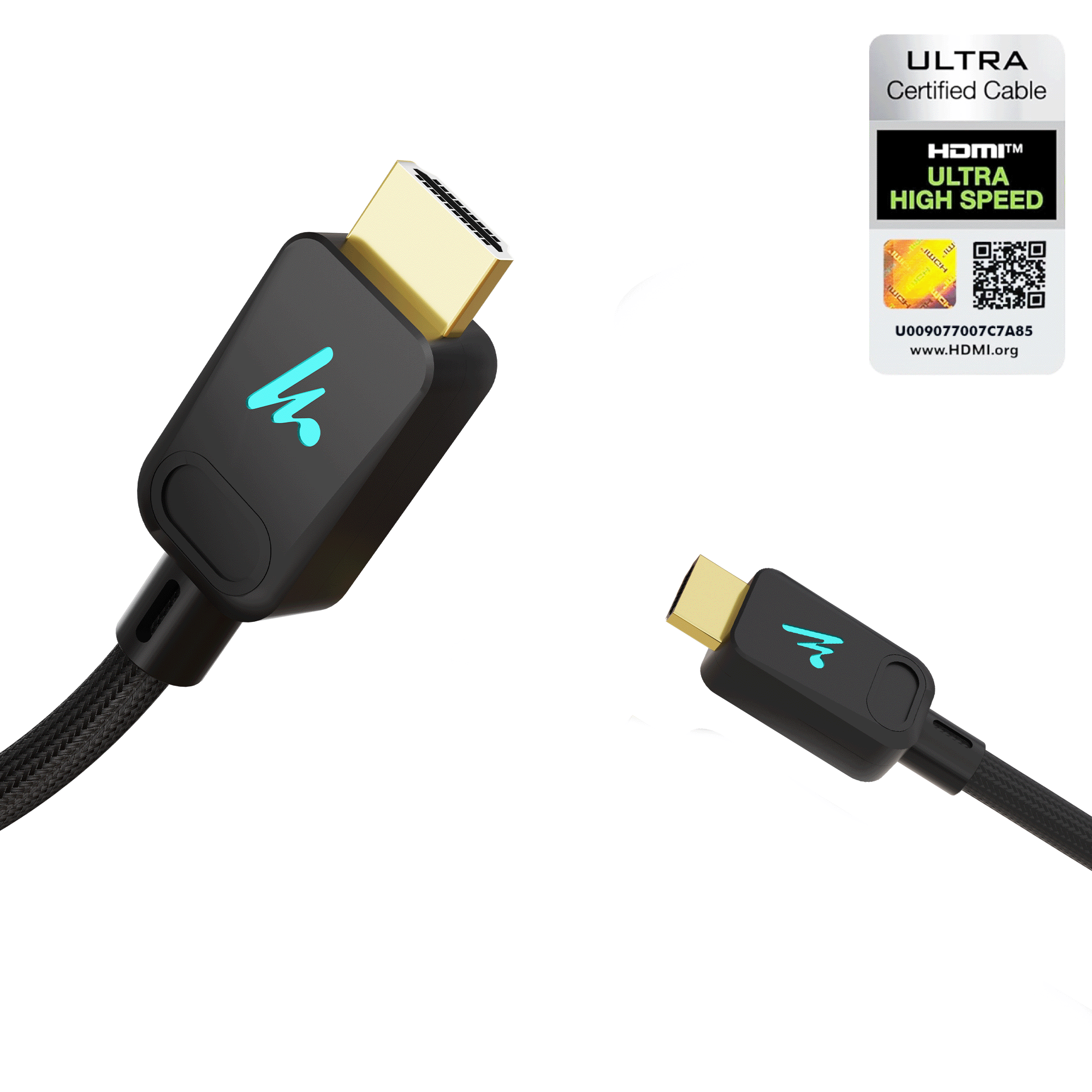 HDMI Cable with LED 2.1 Compliant - 1 Meter, Series 2