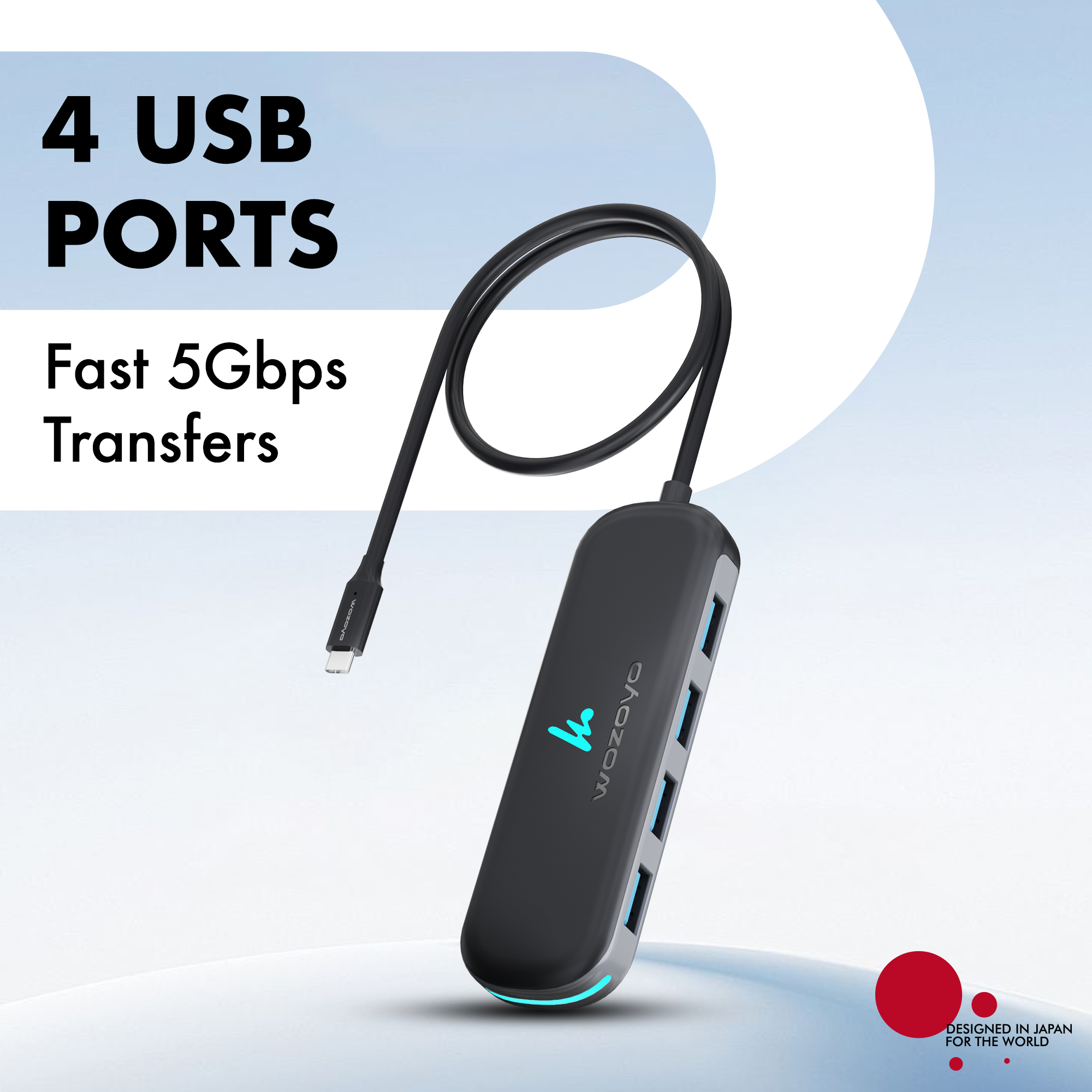Type C to 4 Port USB 3.2 Hub, Series 1