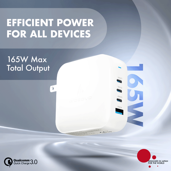 PD 165W GaN Charger, White, Series 2