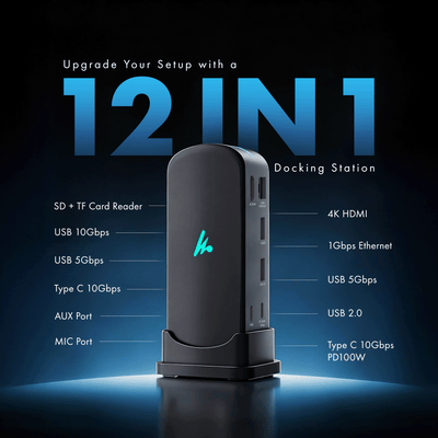 Type C 12 in 1 Docking Station, Series 1