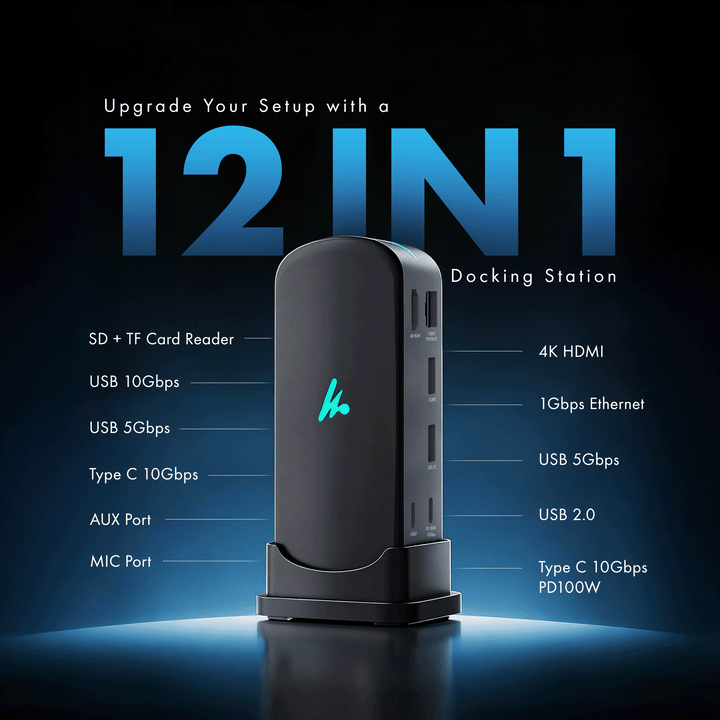 Type C 12 in 1 Docking Station, Series 1