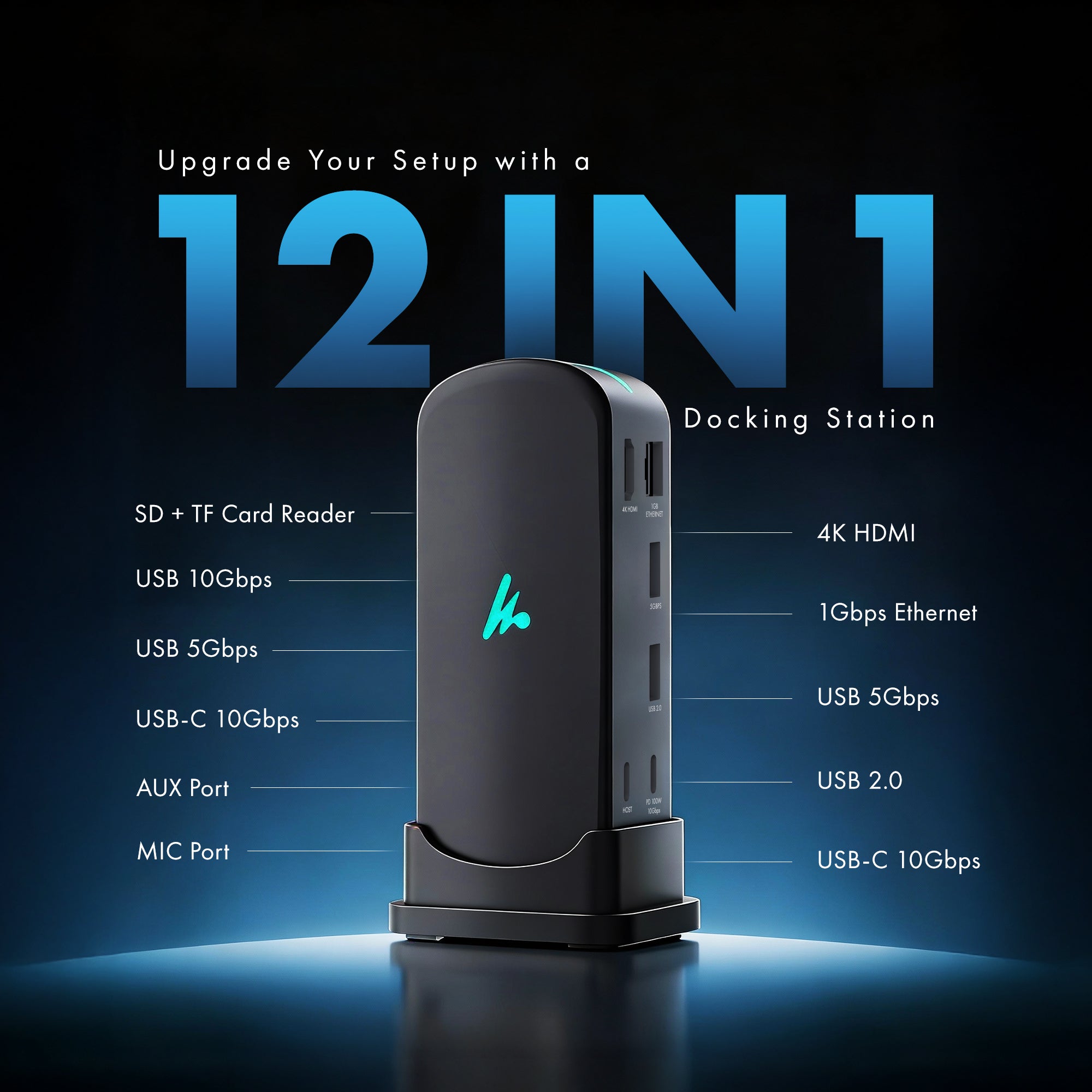 Type C 12 in 1 Docking Station, Series 1