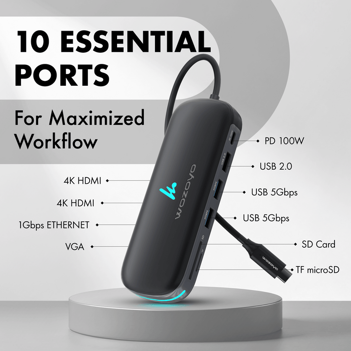 Type C 10 in 1 Docking Station, Series 1