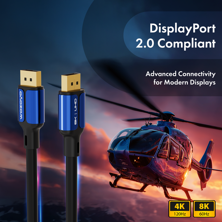 DisplayPort Cable 2.0 Compliant - 2 Meter, Series 1
