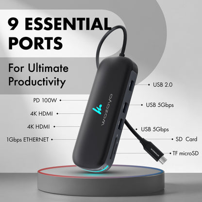Type C 9 in 1 Docking Station, Series 1