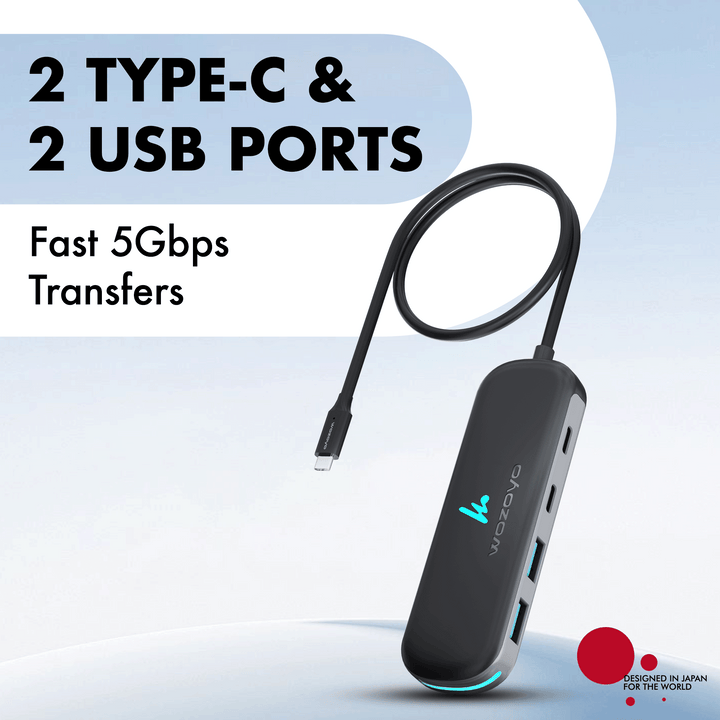 Type C to 2 Port Type C & 2 port USB 3.2 Hub, Series 1
