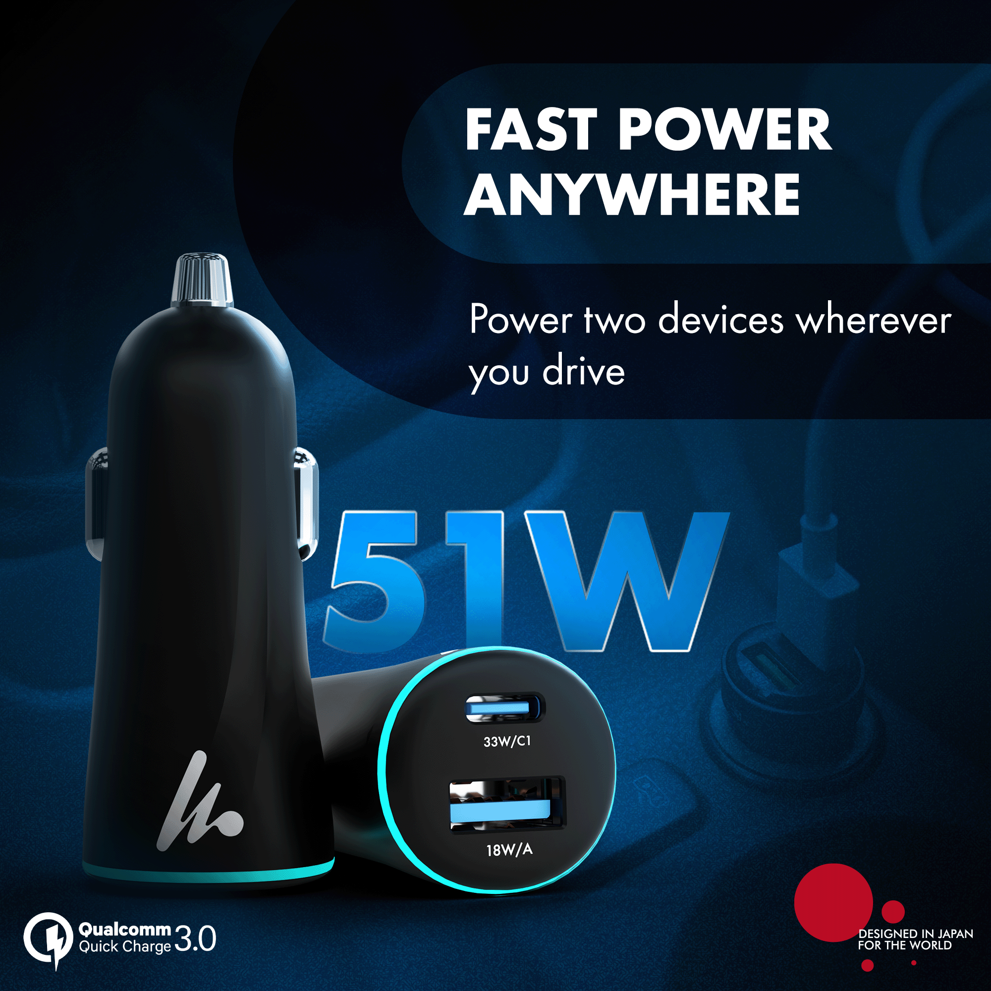 PD 51W Car Charger, Series 1
