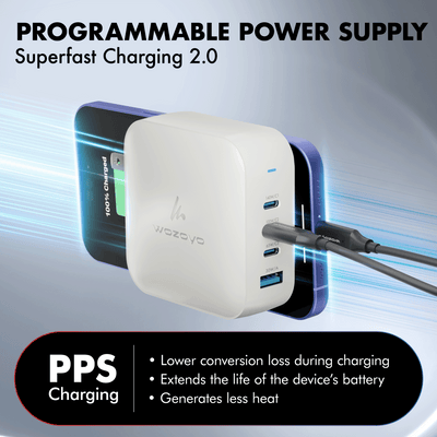 PD 165W GaN Charger, White, Series 2