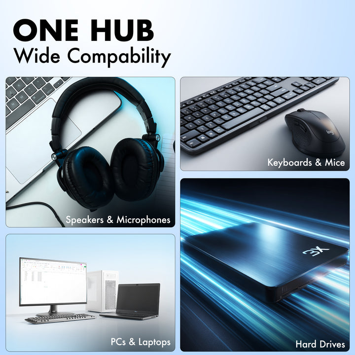 Type C to 4 Port USB 3.2 Hub, Series 1