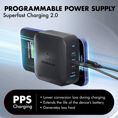 PD 165W GaN Charger, Black, Series 2