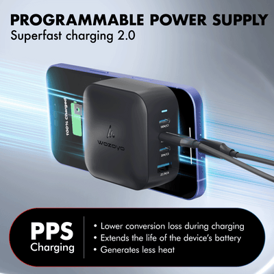 PD 100W GaN Charger, Black, Series 2