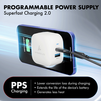 PD 48W GaN Charger, White, Series 2
