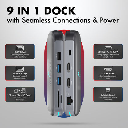 Type C 9 in 1 Docking Station, Series 1
