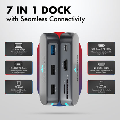 Type C 7 in 1  Docking Station, Series 1