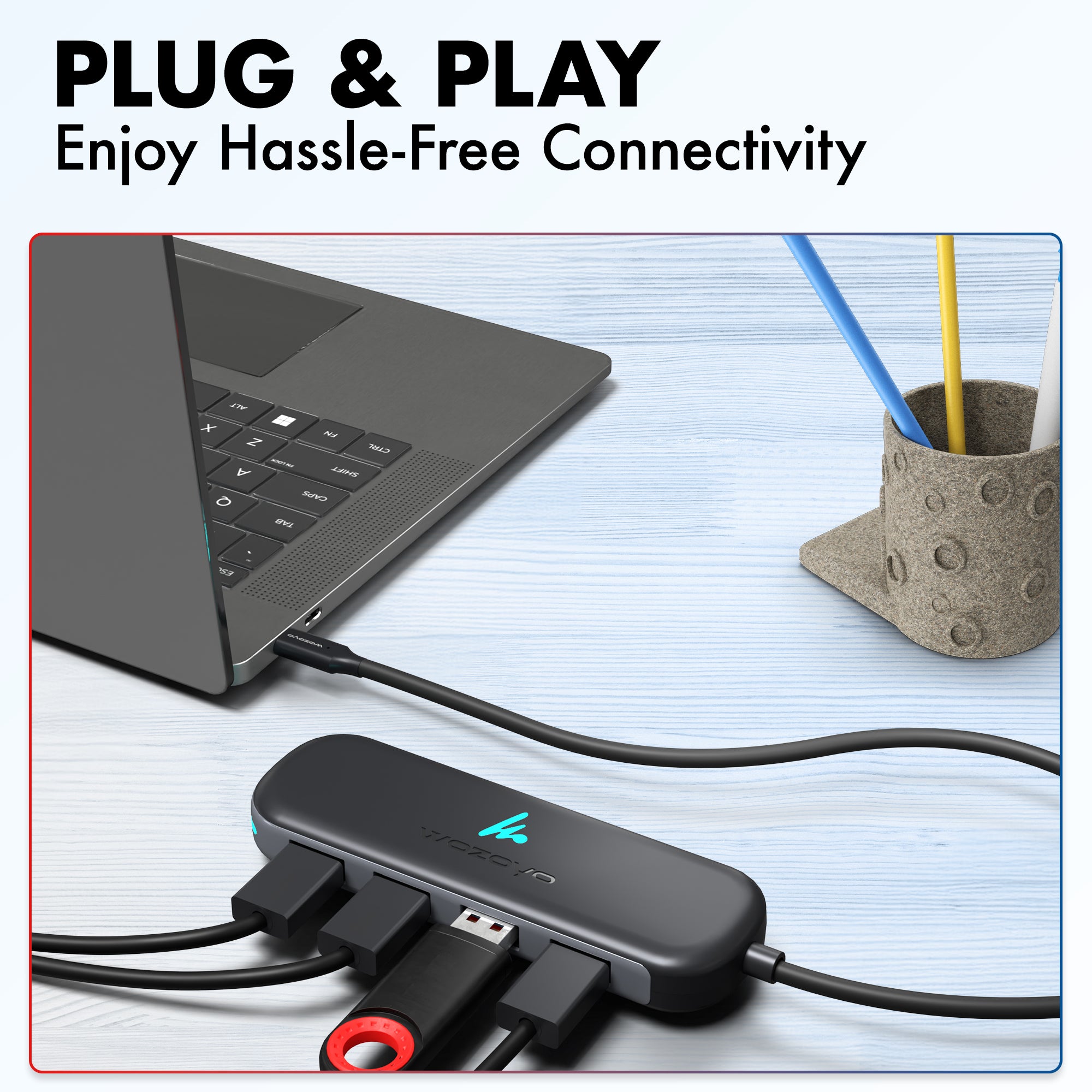 Type C to 4 Port USB 3.2 Hub, Series 1