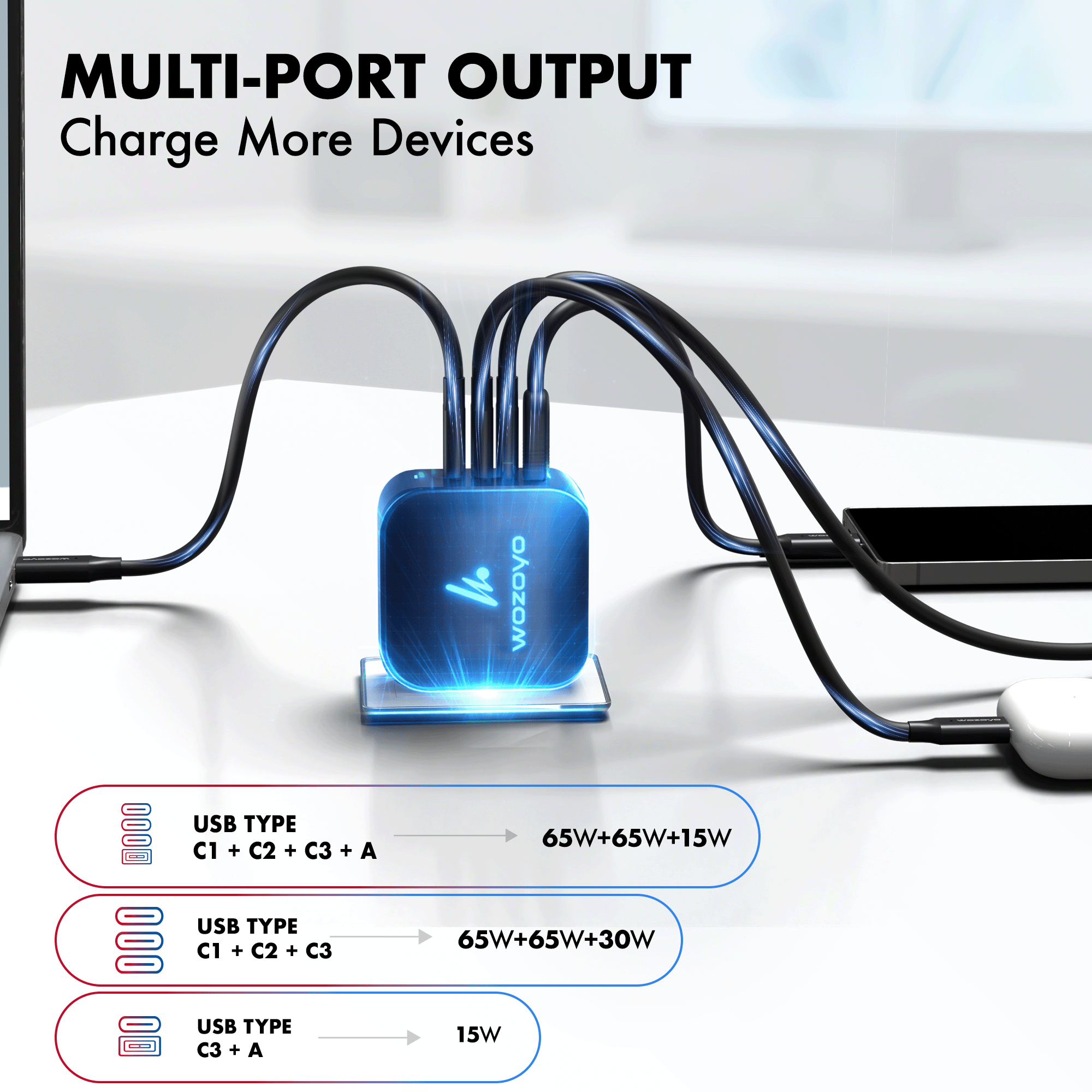 PD 165W GaN Charger, Black, Series 2