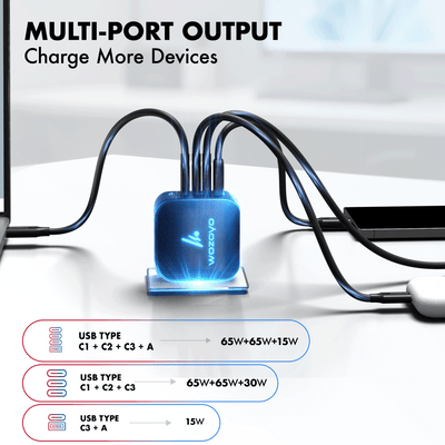 PD 165W GaN Charger, Black, Series 2