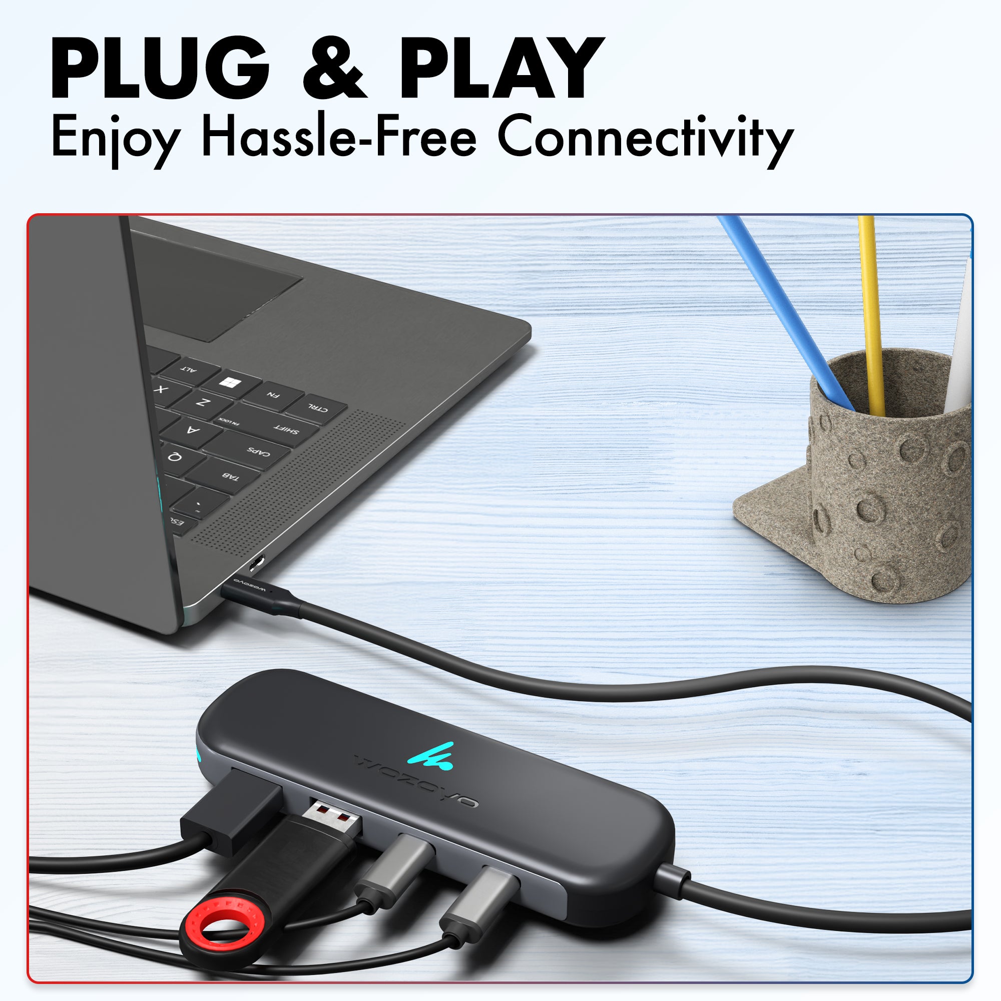 Type C to 2 Port Type C & 2 port USB 3.2 Hub, Series 1