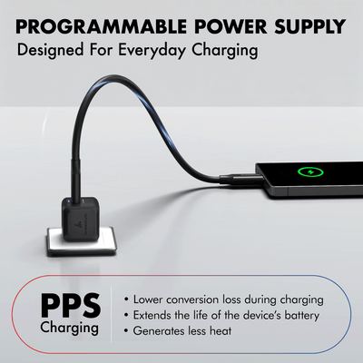 PD 20W GaN Charger, Black, Series 1