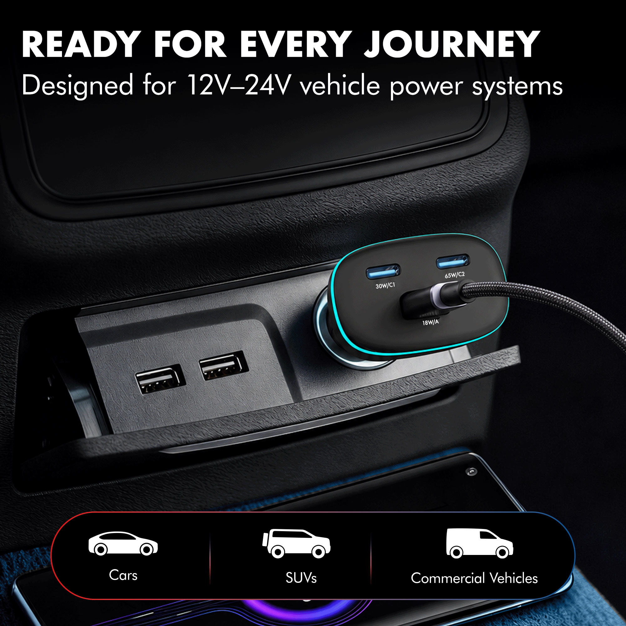 PD 95W Car Charger, Series 1