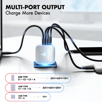 PD 165W GaN Charger, White, Series 2