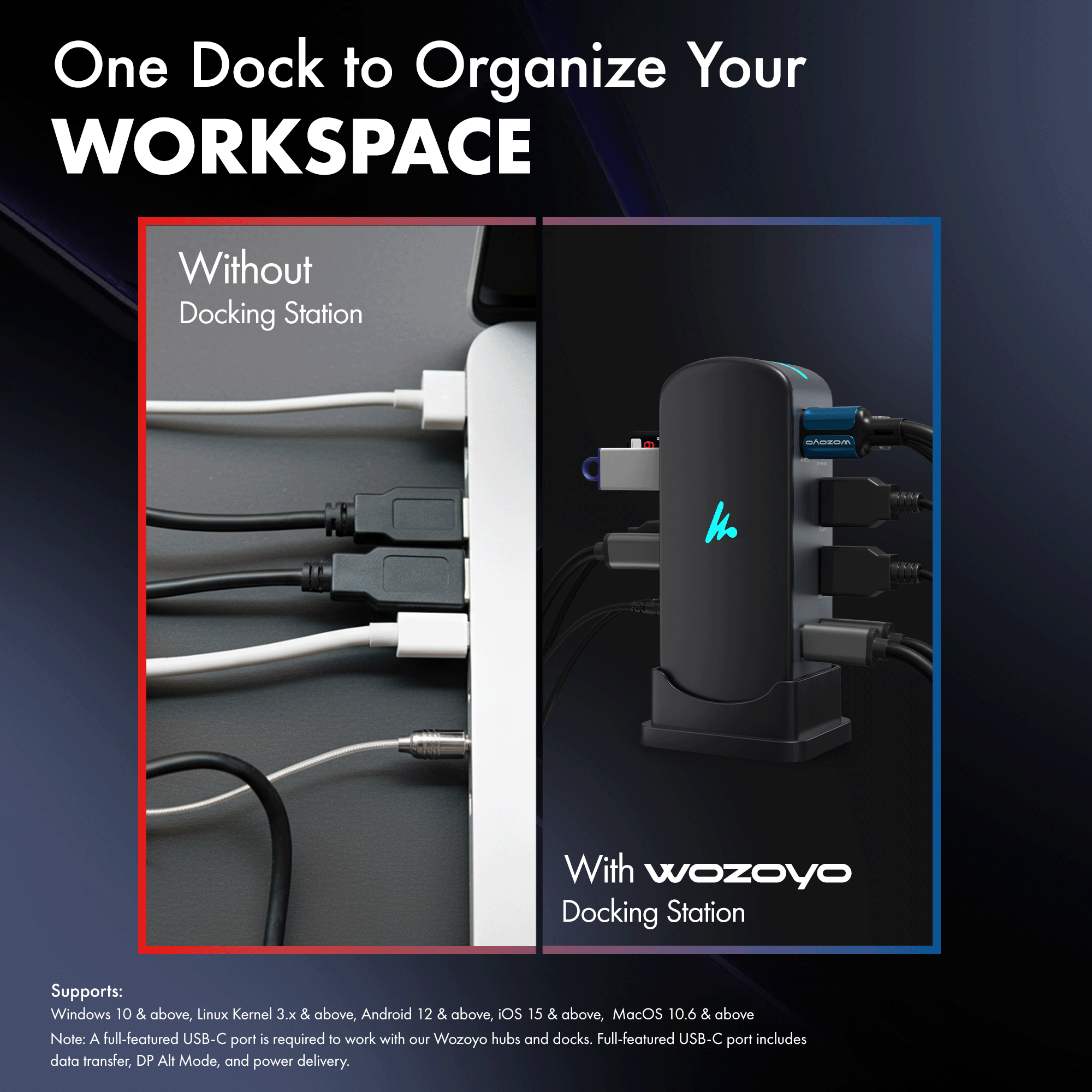 Type C 12 in 1 Docking Station, Series 1
