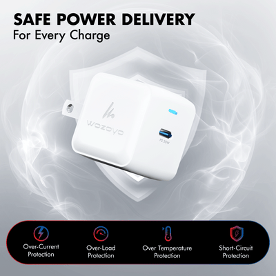 PD 30W GaN Charger, White, Series 1