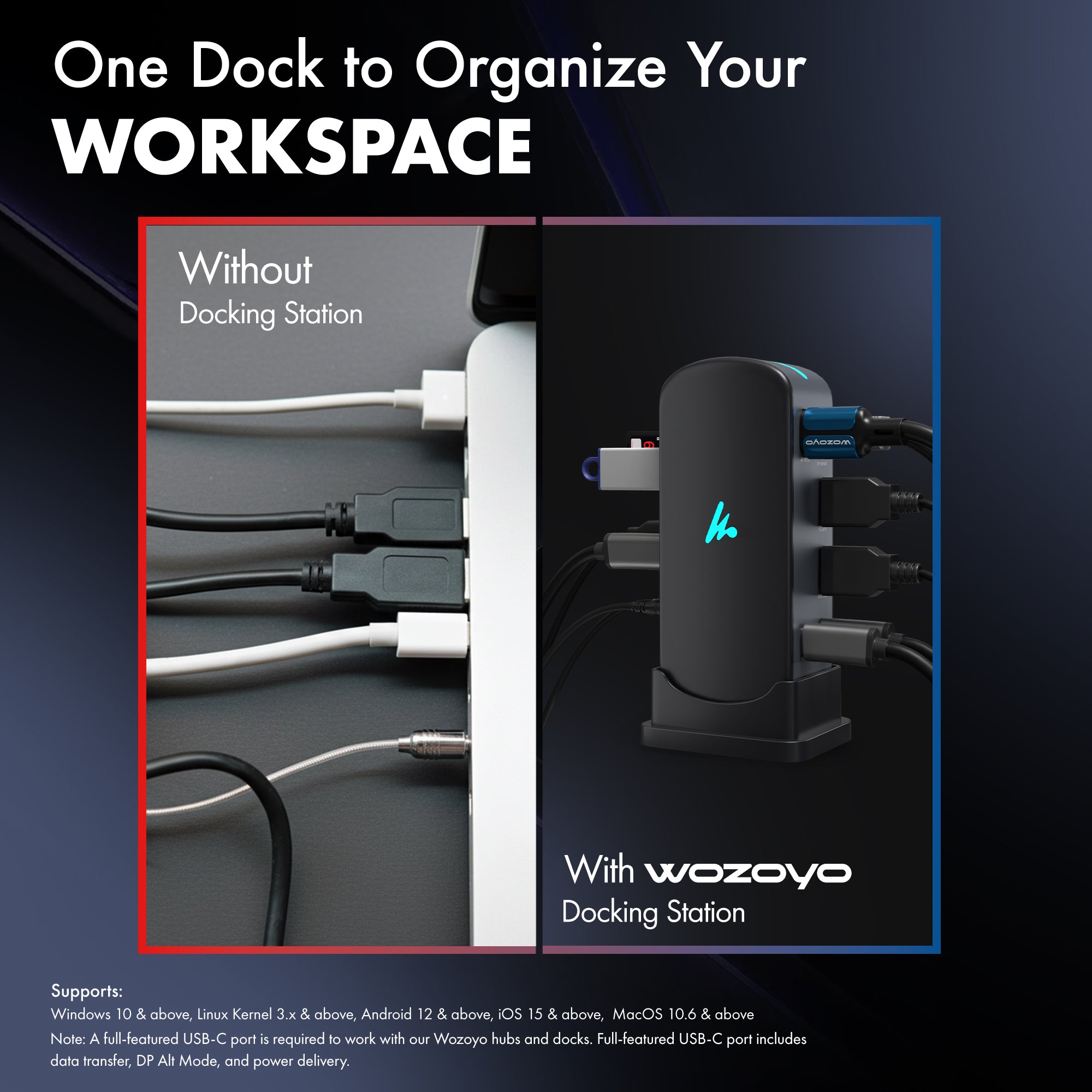 Type C 12 in 1 Docking Station, Series 1