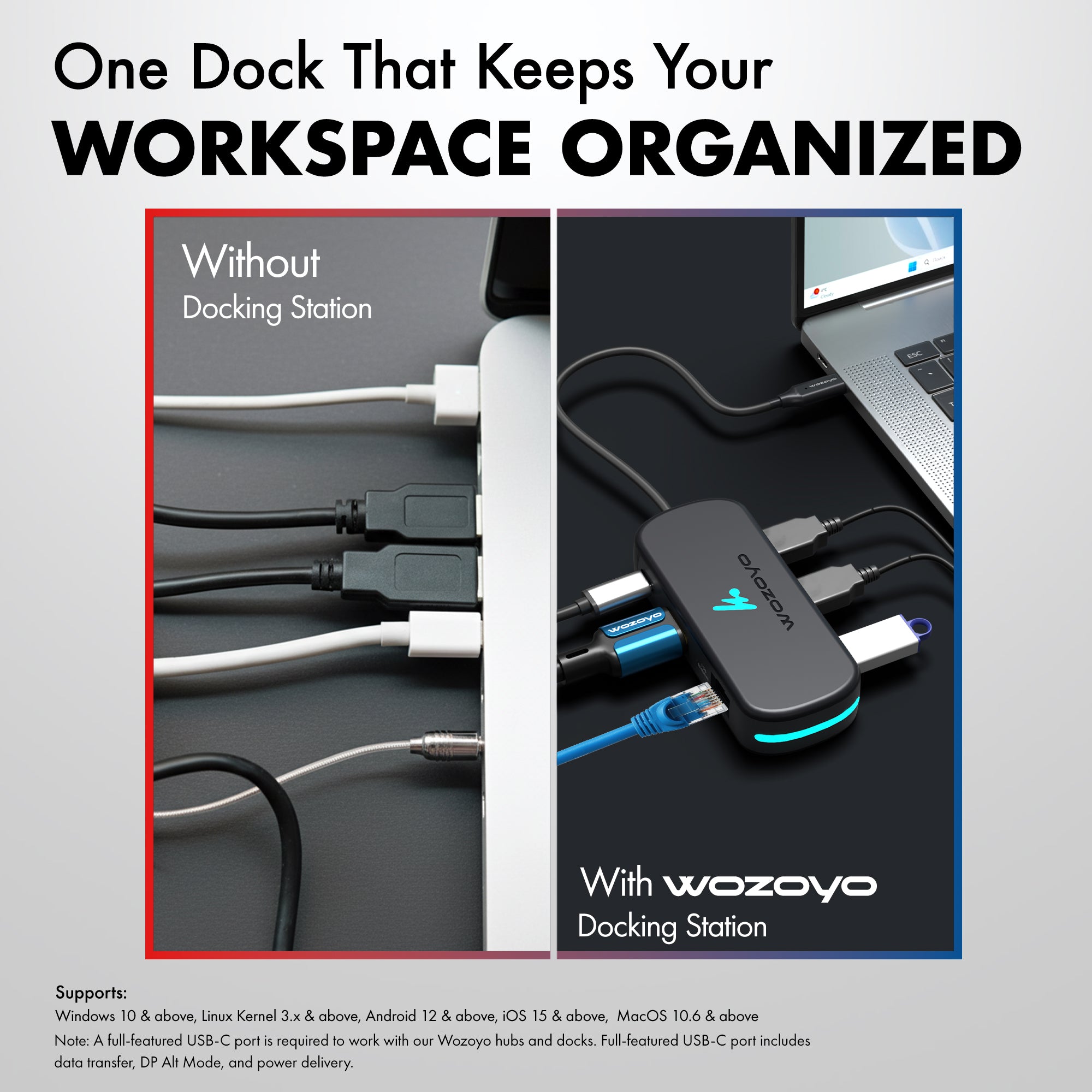 Type C 6 in 1 Docking Station, Series 1