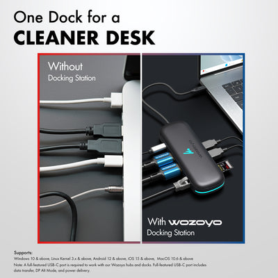 Type C to 8 in 1 Docking Station, Series 1