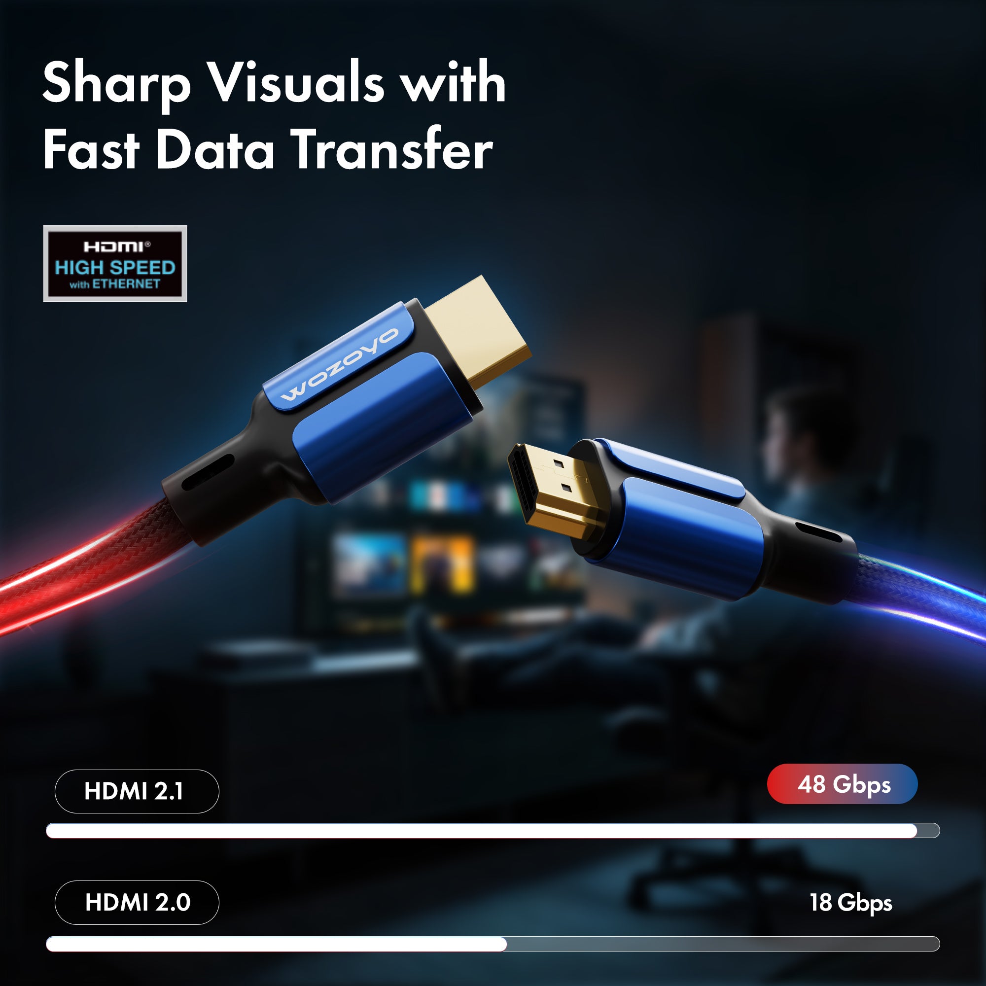 HDMI Cable 2.1 Compliant - 2 Meter, Series 1