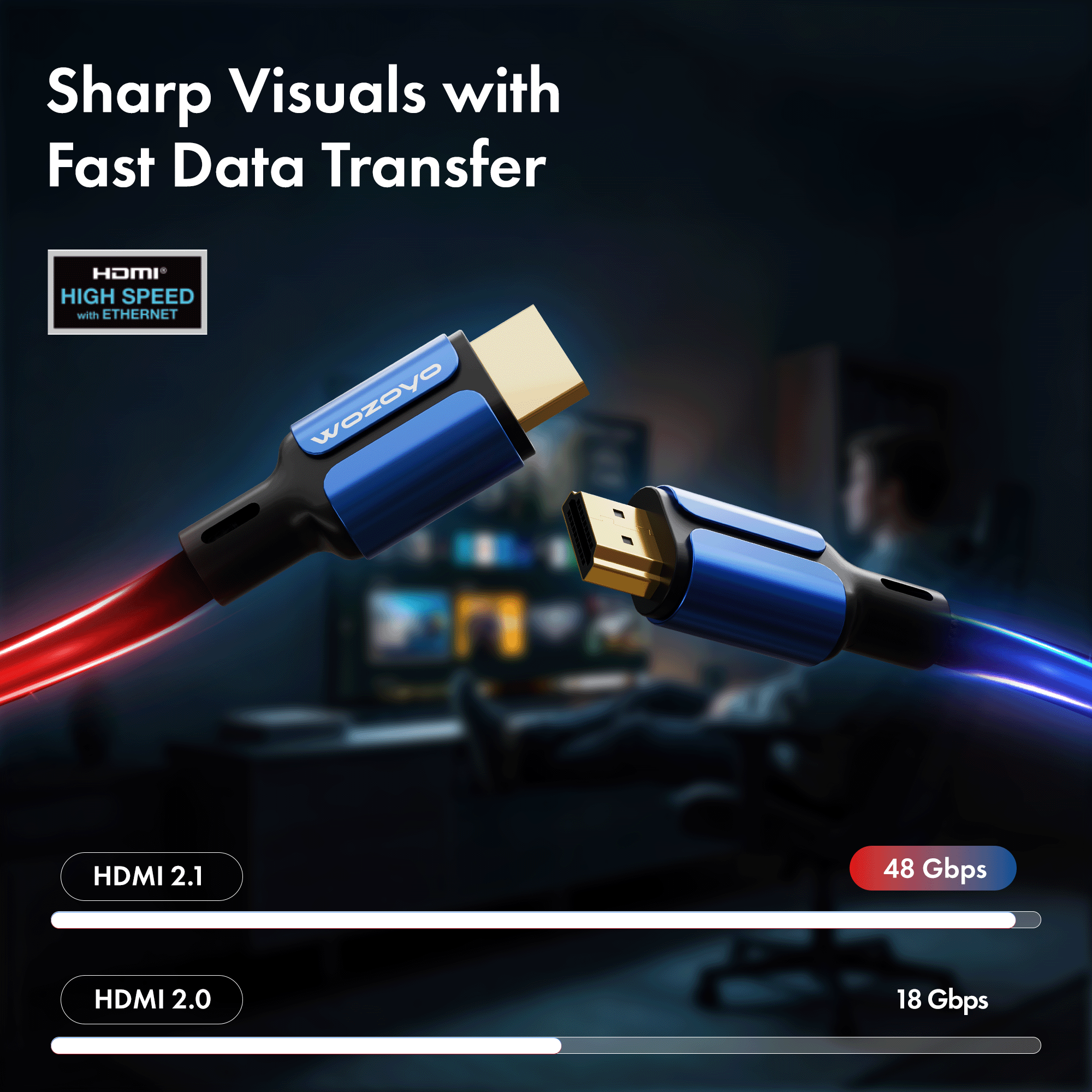 HDMI Cable 2.1 Compliant - 5 Meter, Series 1
