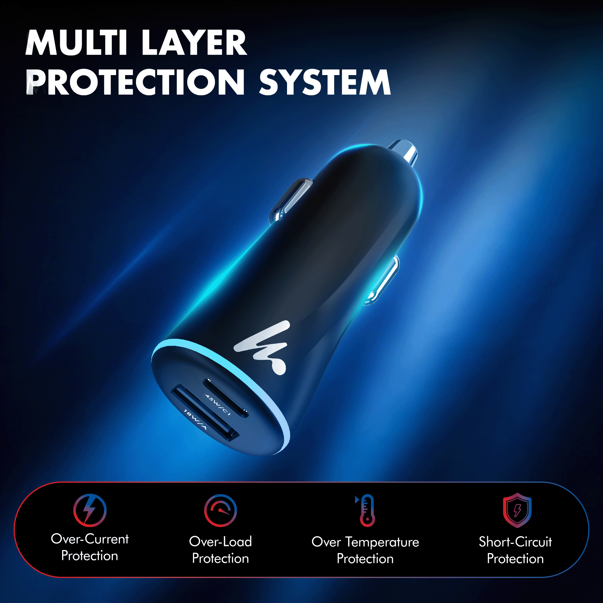PD 45W Car Charger, Series 1