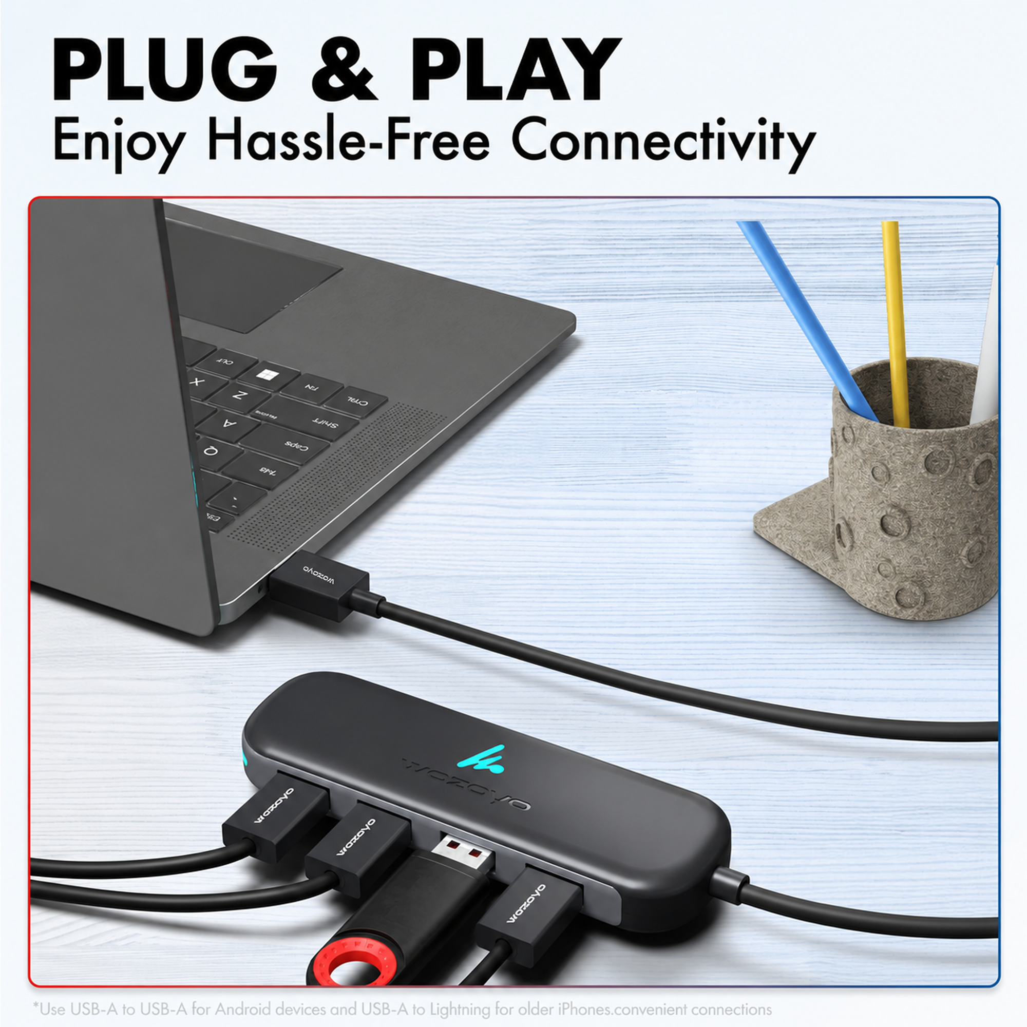 USB to 4 Port USB 3.2 Hub, Series 1