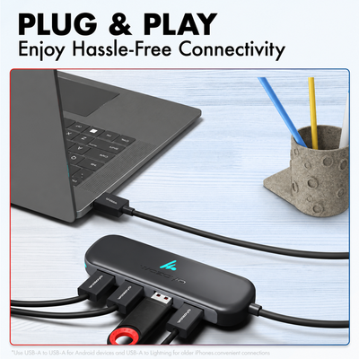 USB to 4 Port USB 3.2 Hub, Series 1