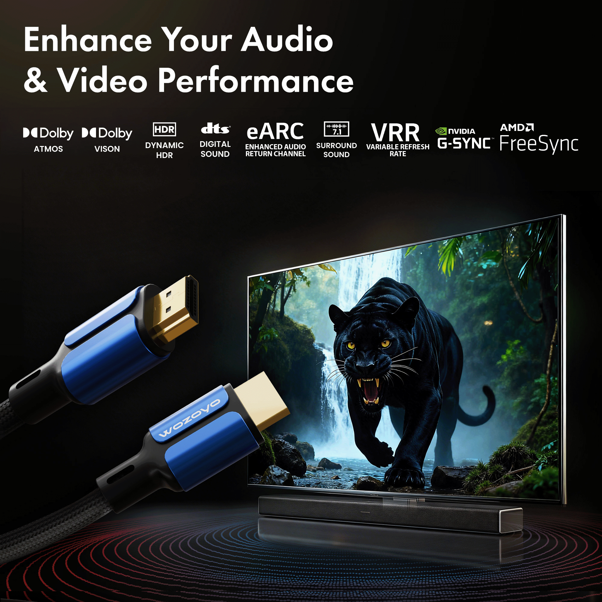 HDMI Cable 2.1 Compliant - 3 Meter, Series 1