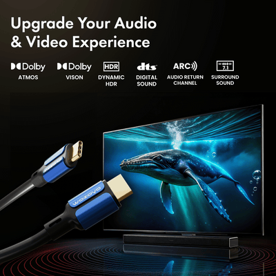 Type C to HDMI Cable 2.0 Compliant - 1 Meter, Series 1